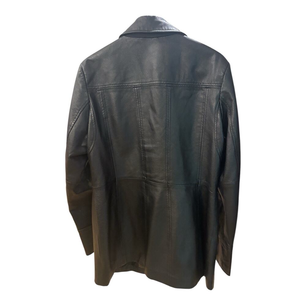 East 5th Women's Leather Jacket Size M - Button Closure - Black - Picture 4 of 14